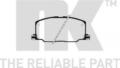 NK 224515 комплект тормозных колодок, дисковый тормоз на TOYOTA CAMRY (_V2_)