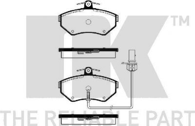 NK 224756 Комплект тормозных колодок, диско