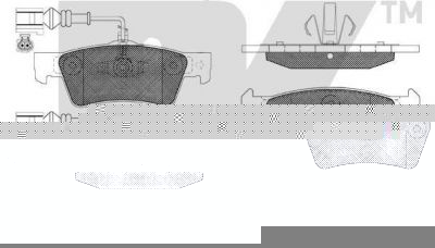 NK 224767 комплект тормозных колодок, дисковый тормоз на VW TOUAREG (7LA, 7L6, 7L7)