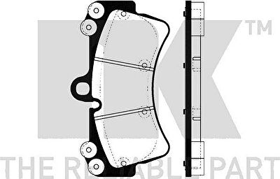 NK 224772 Комплект дисковых тормозных колодок 224772