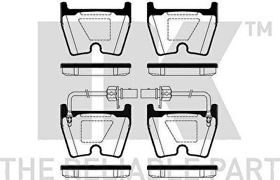 NK 224785 комплект тормозных колодок, дисковый тормоз на VW PHAETON (3D_)