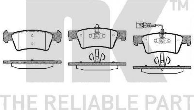 NK 224789 комплект тормозных колодок, дисковый тормоз на VW MULTIVAN V (7HM, 7HN, 7HF, 7EF, 7EM, 7EN)
