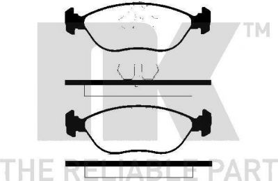 NK 224816 комплект тормозных колодок, дисковый тормоз на VOLVO 460 L (464)