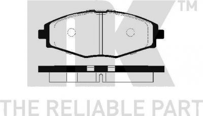 NK 225004 комплект тормозных колодок, дисковый тормоз на DAEWOO MATIZ (KLYA)
