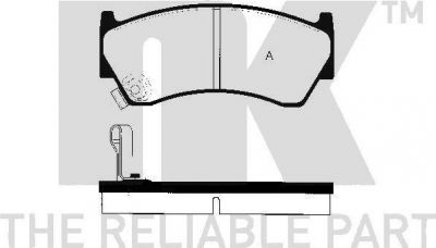 NK 225211 комплект тормозных колодок, дисковый тормоз на SUZUKI BALENO Наклонная задняя часть (EG)