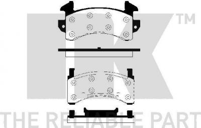 NK 229201 комплект тормозных колодок, дисковый тормоз на CHEVROLET S10 пикап