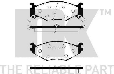 NK 229307 комплект тормозных колодок, дисковый тормоз на CHRYSLER SARATOGA