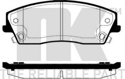 NK 229325 комплект тормозных колодок, дисковый тормоз на DODGE CHALLENGER купе