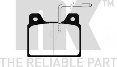 NK 229941 комплект тормозных колодок, дисковый тормоз на PEUGEOT 505 Break (551D)