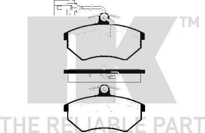 NK 229984 Комплект тормозных колодок, диско