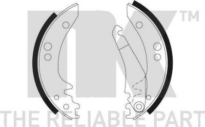 NK 2733656 комплект тормозных колодок на MERCEDES-BENZ T1 c бортовой платформой/ходовая часть (601)