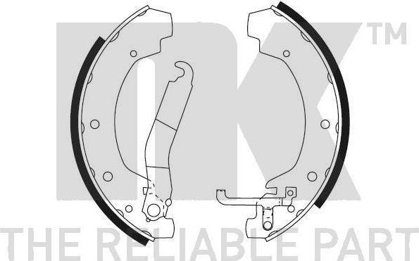 NK 2747368 комплект тормозных колодок на VW TRANSPORTER III фургон