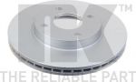 NK 312549 тормозной диск на FORD FIESTA фургон (JV_)