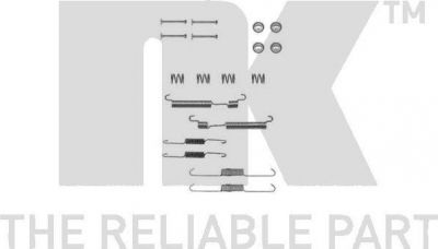 NK 7934770 комплектующие, тормозная колодка на HYUNDAI PONY седан (X-1)