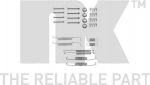 NK 7947569 комплектующие, тормозная колодка на VW POLO купе (86C, 80)