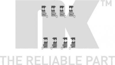 NK 7951226 комплектующие, колодки дискового тормоза на DAIHATSU MOVE (L6_, L9_)