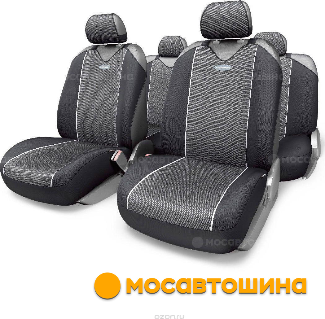 Купить Чехлы Мангуст LADA Granta Liftback комплектация Люкс жаккард/кожзам  сумка 13пр серый, цены на No Name