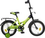 Велосипед детский с боковыми колесами Novatrack FR10 14 quot; (2016), рама сталь 14 quot;, зеленый