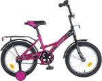 Велосипед детский с боковыми колесами Novatrack FR10 14 quot; (2016), рама сталь 14 quot;, фиолетовый
