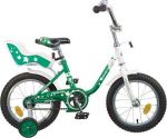 Велосипед детский с боковыми колесами Novatrack UL Х32044 14 quot;, рама сталь 14 quot;, зеленый