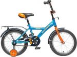 Велосипед детский с боковыми колесами Novatrack Astra 16 quot; (2015), рама сталь 16 quot;, синий