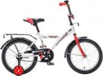 Велосипед детский с боковыми колесами Novatrack Astra 16 quot; (2015), рама сталь 16 quot;, белый