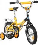 Велосипед детский с боковыми колесами Novatrack FR10 16 quot; (2016), рама сталь 16 quot;, жёлтый