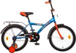 Велосипед детский с боковыми колесами Novatrack Astra 18 quot; (2015), рама сталь 18 quot;, синий