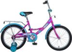 Велосипед детский с боковыми колесами Novatrack Urban 18 quot; (2016), рама сталь 18 quot;, вишневый