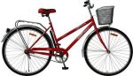 Велосипед дорожный с передней корзиной Novatrack Lady Fiesta 28 quot; (2015), рама сталь 28 quot;, красный 