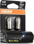 OSRAM Лампа светодиодная OSRAM 12V T4W3850WW-02B premium T4W / теплый белый / 4000K (3850WW-02B)