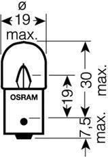 Osram 5627TSP лампа накаливания, стояночные огни / габаритные фо на MERCEDES-BENZ O 404
