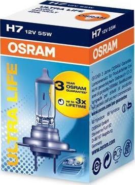 OSRAM Лампа OSRAM H7 12V 55W 1шт 64210ULT H7 55W Ultra Life (N400809000007, 64210ULT)
