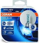 OSRAM Комплект галогенных лампH11 12V 55W PGJ19-2 COOL BLUE INTENSE (На 20% больше света на дороге, цветовая температура 4200K) (64211CBI-HCB)