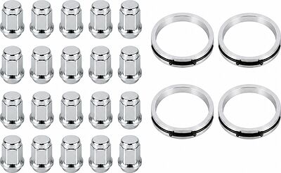 Монтажный комплект OZ Racing 81710004 для Toyota: 20 закрытых гаек D8 M12x1,5, конус 60°, SW21, высота 34 мм, 4 кольца S 68/54,06 мм со стопорами