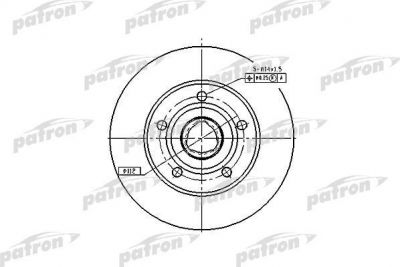 PATRON Диск тормозной задн AUDI: A4 95-00, A4 Avant 95-01 (PBD2771)