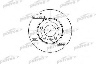 PATRON Диск тормозной задн AUDI: A2 02-05, A3 96-, TT 98-, TT Roadster 99-, SEAT: CORDOBA 02-, IBIZA IV 02-, LEON 99-, LEON 05-, TOLEDO II 99-06, SKODA: FABIA 99-, FAB (PBD2805)