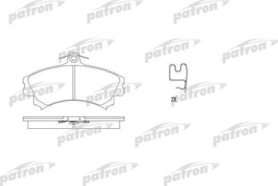 PATRON Колодки тормозные дисковые передн MITSUBISHI: CARISMA 95-06, CARISMA с (PBP1093)