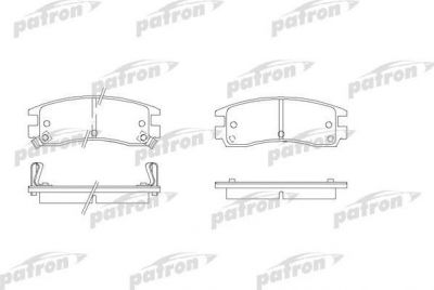Patron PBP1264 комплект тормозных колодок, дисковый тормоз на CHEVROLET ALERO