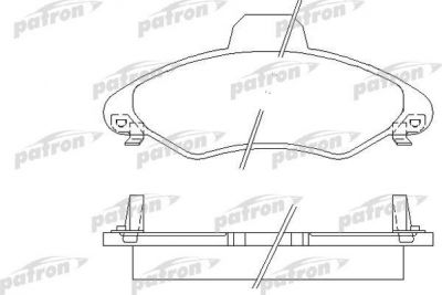 PATRON Колодки тормозные дисковые передн FORD: ESCORT 95 фургон 95-, ESCORT CLASSIC 98-00, ESCORT CLASSIC Turnier 99-00, ESCORT VII 95-98, ESCORT VII кабрио 95-99, ESCORT VII седа (PBP1276)