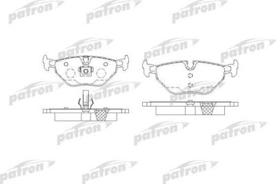 PATRON Колодки тормозные дисковые задн : 3 93-98, 3 98-05, 3 Compact 95-00, 3 Compact 01-05, 3 Touring 95-99, 3 Touring 99-05, 3 кабрио 00-, 3 купе 92-99, 3 купе 99-, Z4 03-, Z (PBP1301)