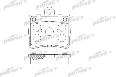 Patron PBP1310 комплект тормозных колодок, дисковый тормоз на MERCEDES-BENZ C-CLASS (W202)