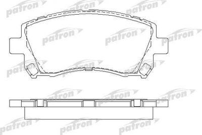 PATRON Колодки тормозные дисковые передн SUBARU: FORESTER 97-02, IMPREZA 94-00, IMPREZA 00-, IMPREZA купе 95-00, IMPREZA универсал 00-, IMPREZA универсал 94-00, LEGACY II 96-99, L (PBP1327)