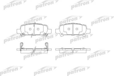 Patron PBP1333 комплект тормозных колодок, дисковый тормоз на SUBARU OUTBACK (BE, BH)