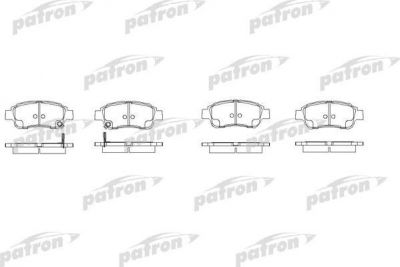 Patron PBP1368 комплект тормозных колодок, дисковый тормоз на TOYOTA PLATZ (NCP1_)