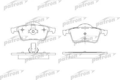 PATRON Колодки тормозные дисковые задн VOLVO: S60 00-, S80 98-06, V70 I универсал 97-00, V70 II универсал 00-, XC70 CROSS COUNTRY 00- (PBP1383)