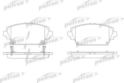 Patron PBP1439 комплект тормозных колодок, дисковый тормоз на HONDA ACCORD VI (CG, CK)