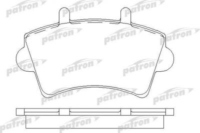 PATRON Колодки тормозные дисковые передн NISSAN: INTERSTAR c бортовой платформой 03-, INTERSTAR автобус 02-, INTERSTAR фургон 02-, OPEL: MOVANO Combi 98-, MOVANO c бортовой платфо (PBP1452)