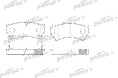 PATRON Колодки тормозные дисковые передн SUZUKI: BALENO 95-02, BALENO хечбэк 95-02, BALENO универсал 96-02 (PBP1551)