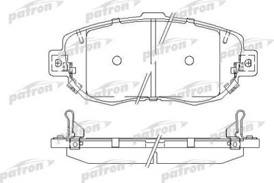 PATRON Колодки тормозные дисковые передн LEXUS: GS 05-, GS 93-97, GS 97-05, IS 99-, IS SportCross 01-, SC 01-, TOYOTA: ALTEZZA 99-, ALTEZZA GITA 01-, ARISTO 90-04, CROWN седан 91 (PBP1564)